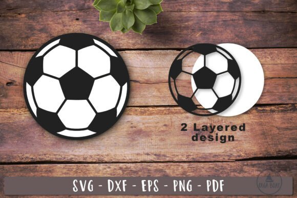 Download Football Ball SVG Soccer Ball Layered - Red Collection