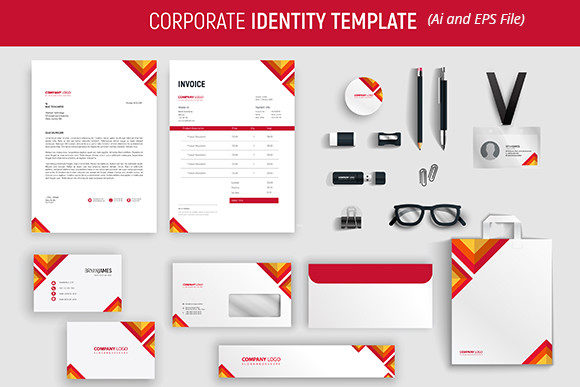 Download Red Corporate Stationary - Red Collection